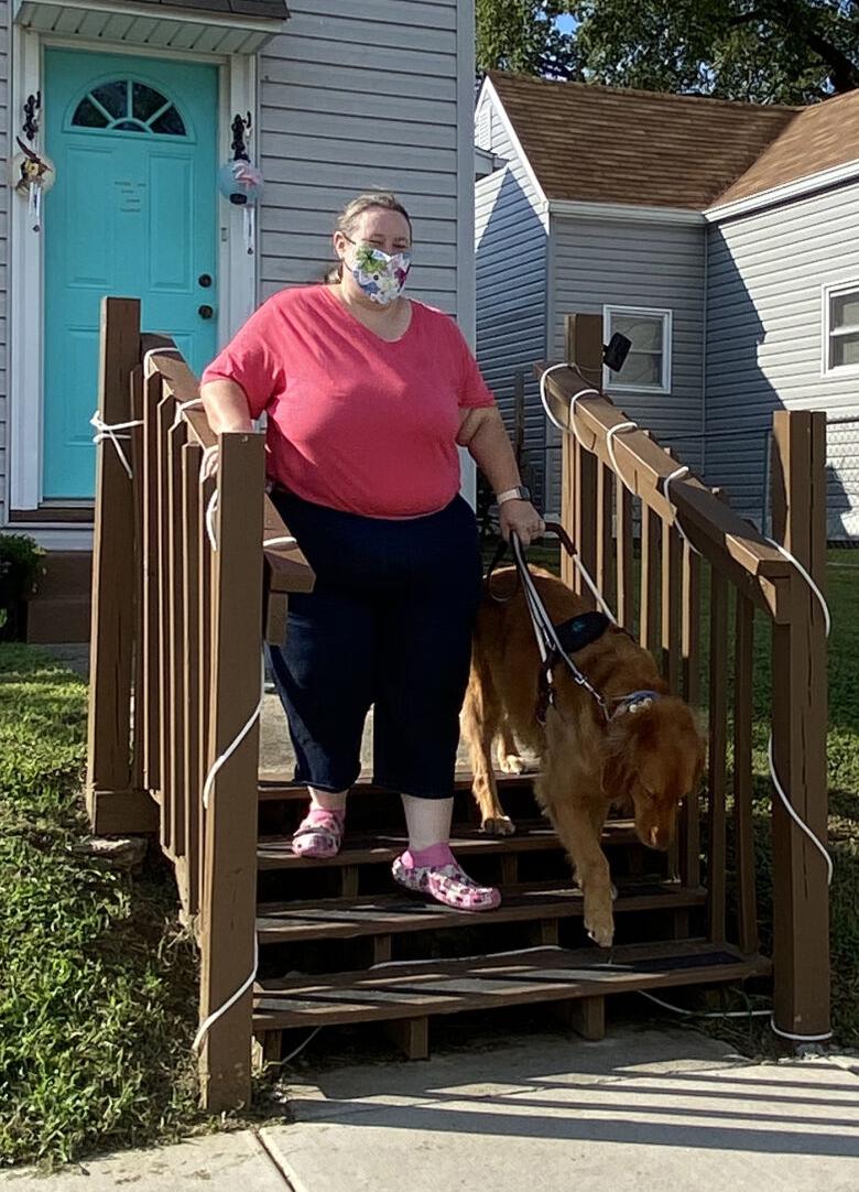 Michelle w/dog 2